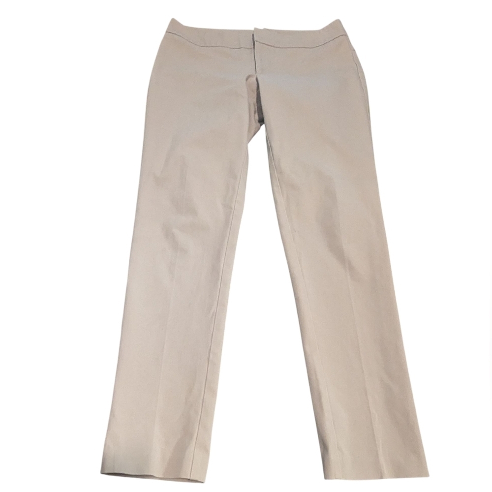 Ecru,Women's Cream Straight Leg Pants